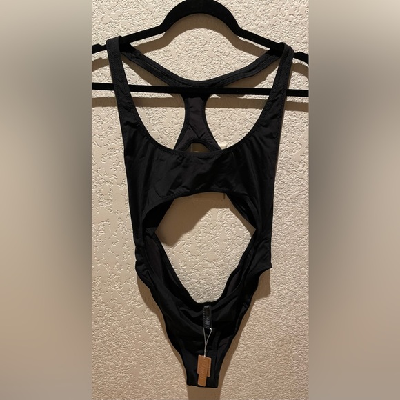NWT Skims Monokini One Piece Swimsuit in Onyx Size XL - Picture 4 of 7